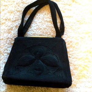 Vintage corded material bag